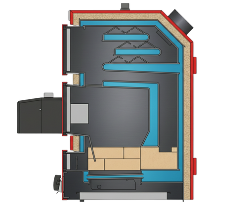 HTW Kocioł na Pellet i Drewno HYBRID DUO 15kW/20kW/25kW