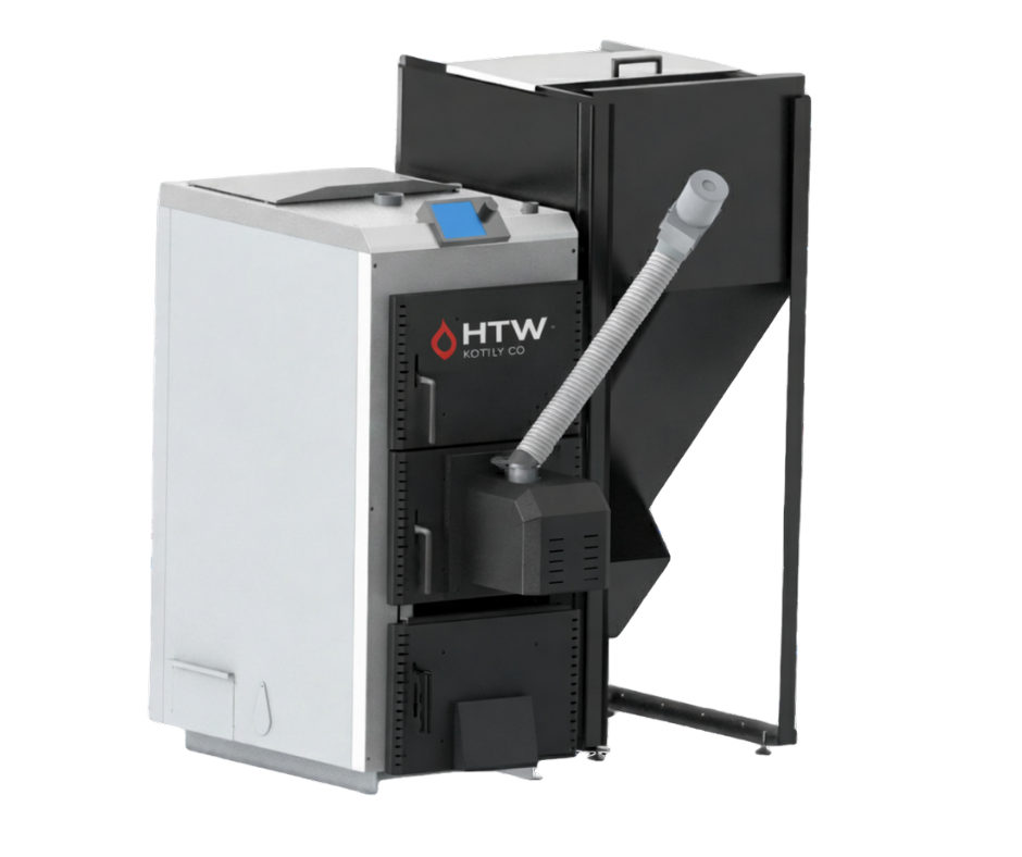 HTW Kocioł na Pellet i Drewno HYBRID DUO 15kW/20kW/25kW
